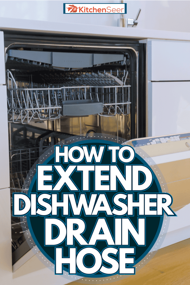 A flushed dishwasher on the bottom of the sink, How To Extend Dishwasher Drain Hose