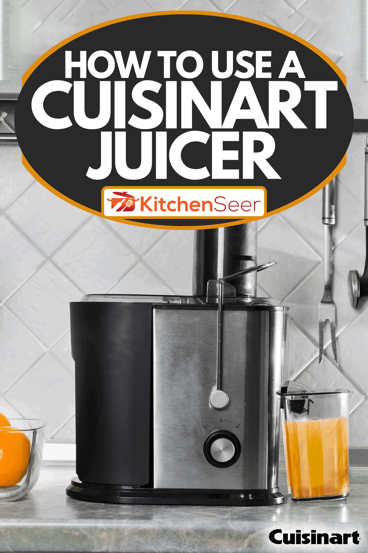 A juicer for fruits and vegetables on the kitchen table, How To Use A Cuisinart Juicer