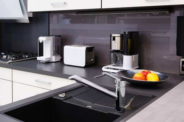 Modern luxury black and white kitchen, Should Kitchen Sink Match Appliances?