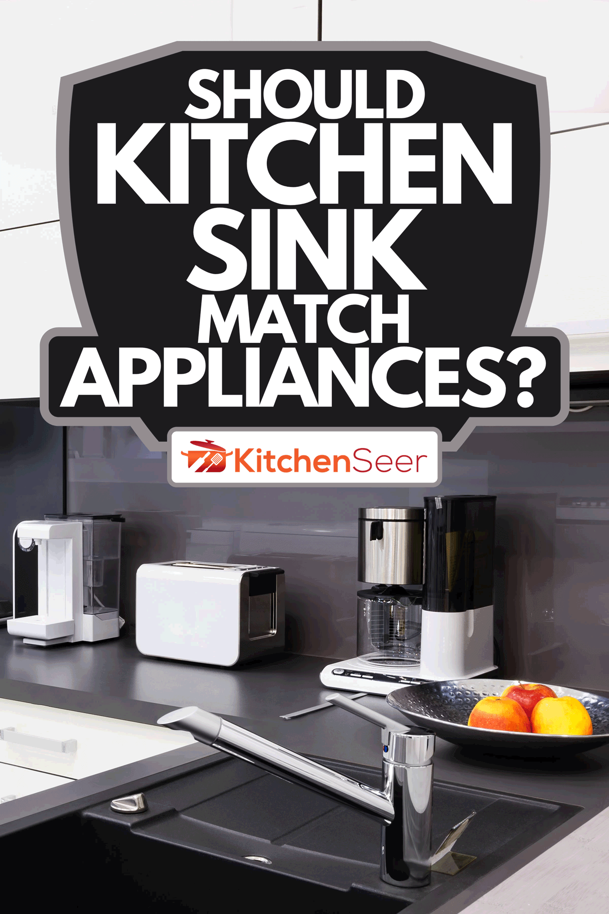 A modern luxury black and white kitchen, Should Kitchen Sink Match Appliances?