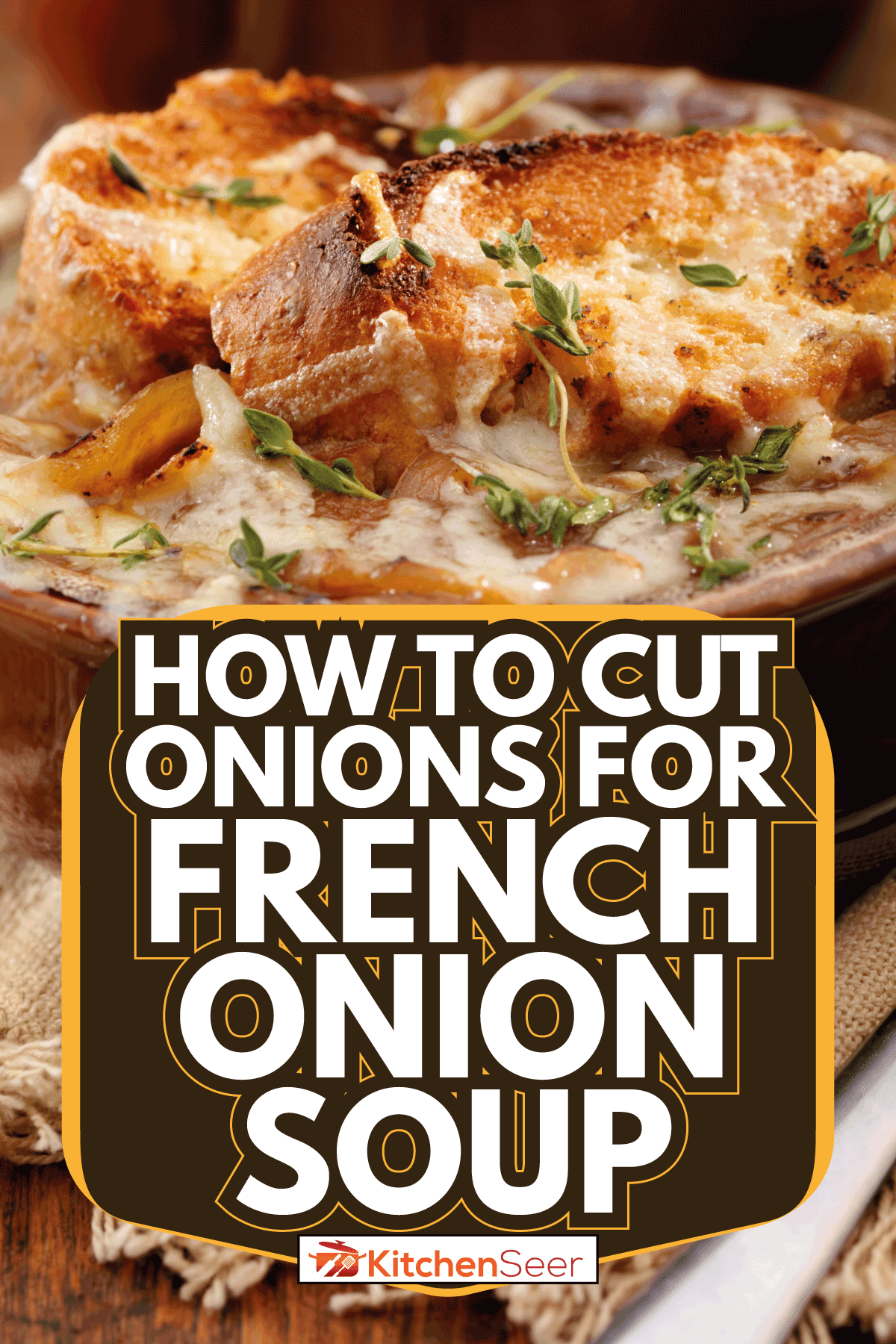 french onion soup in a crock pot. How To Cut Onions For French Onion Soup