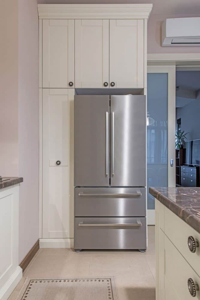 A huge and luxurious corner fridge