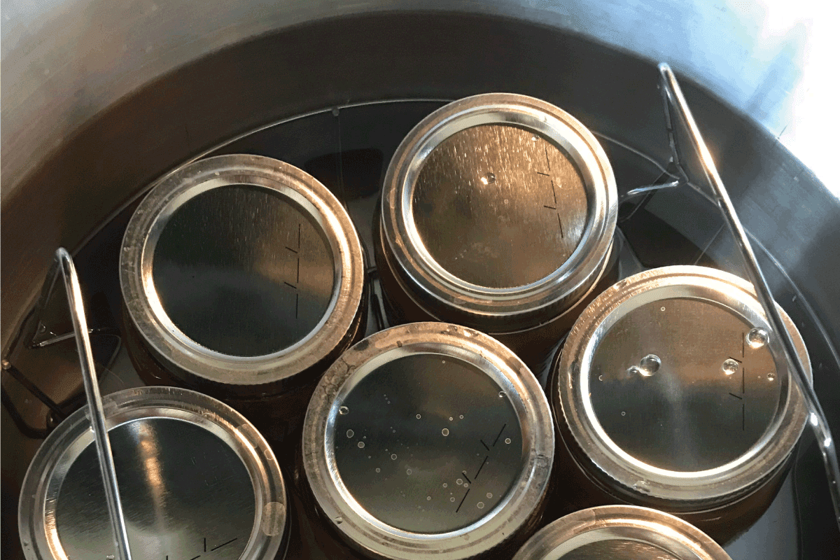 Canning jars in stainless steel pressure cooker water bath. Can You Use A Pressure Cooker For Canning