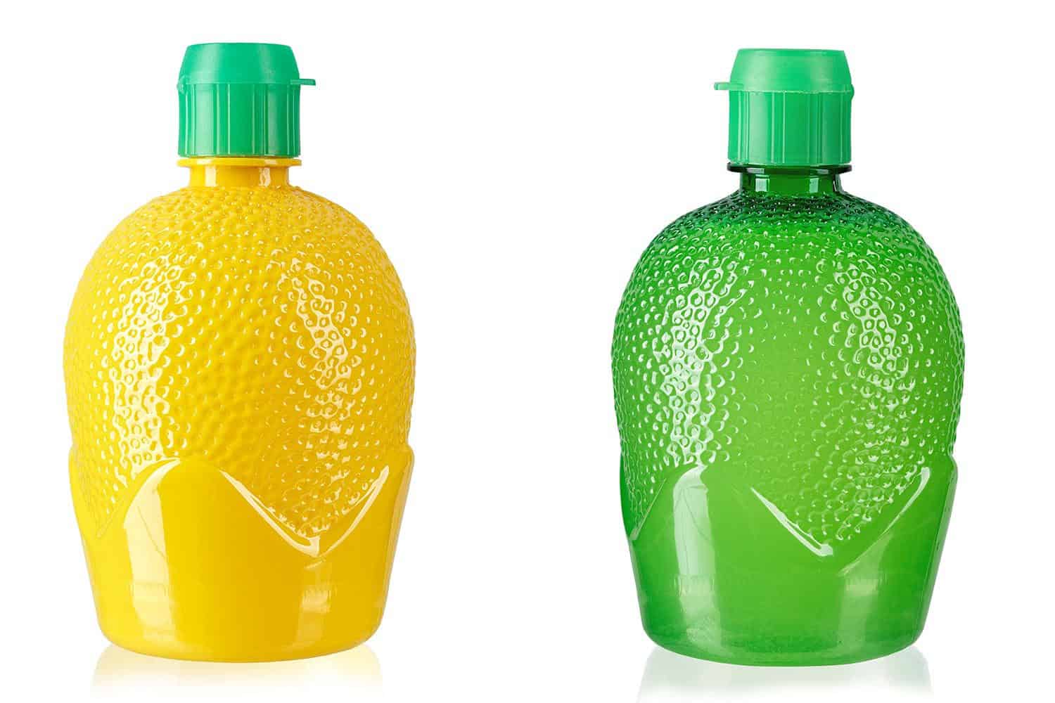 Lemon juice in a bottle