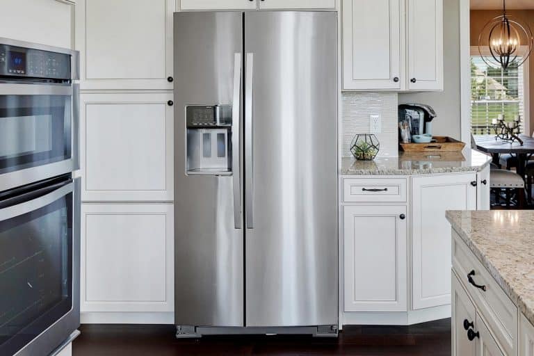 A French door refrigerator in new kitchen, Does A Refrigerator Make The Room Hot?