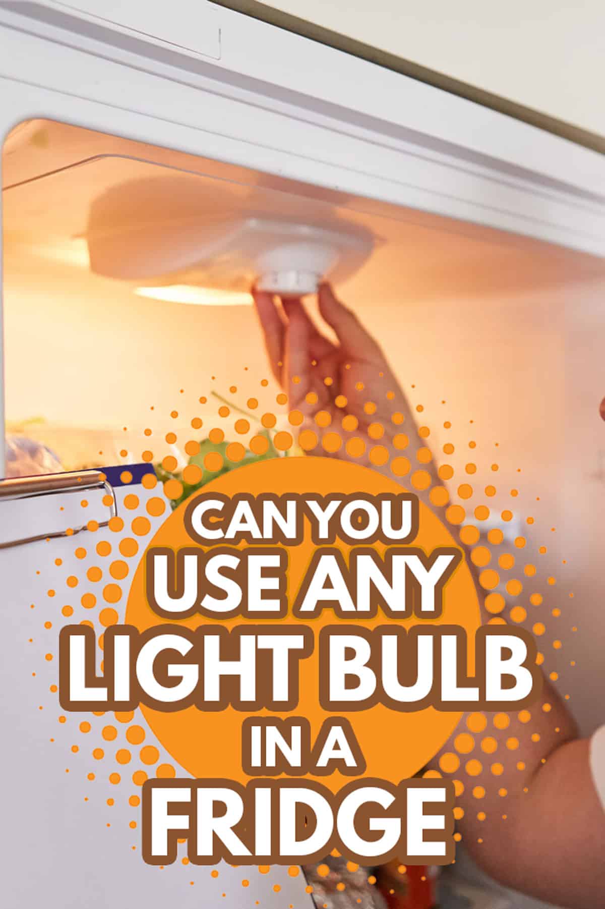 Handyman with checklist on clipboard checks lighting in refrigerator - Can You Use Any Light Bulb In A Fridge?