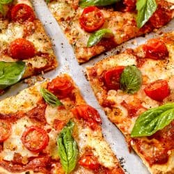 Margherita Pizza with Fresh Mozzarella,Tomatoes and Basil, How To Make Pizza Crust Crispy On Bottom