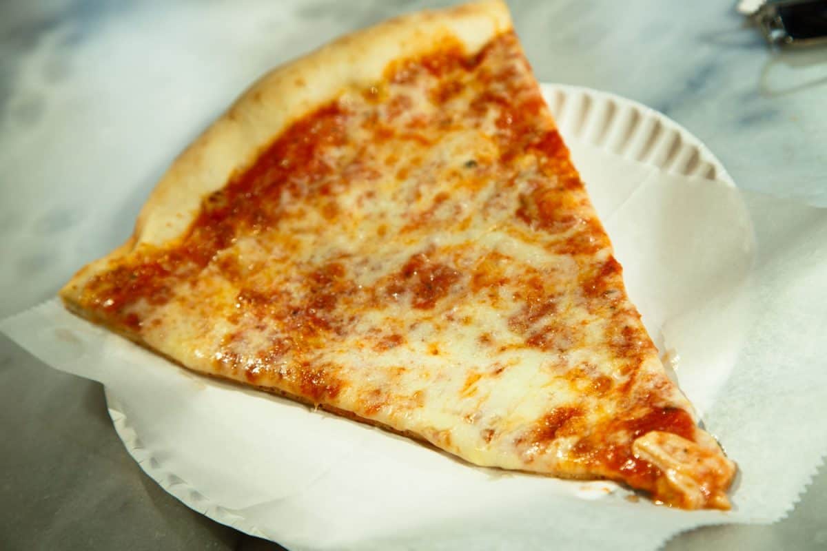 New York style pizza slice