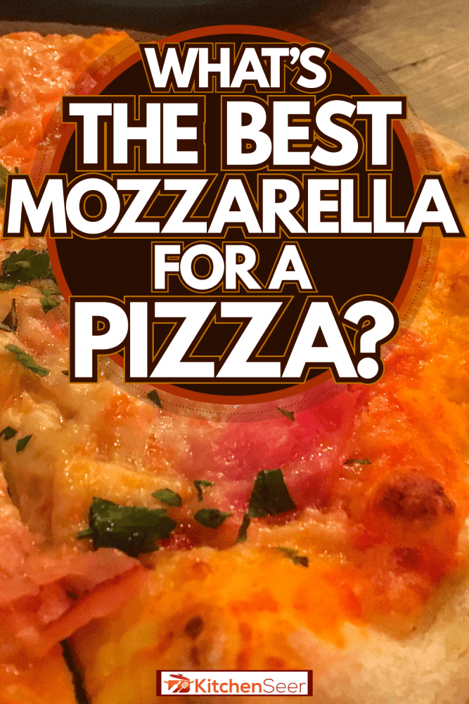 A Mozzarella pizza garnished with spring onions and cheese, What's The Best Mozzarella For A Pizza?