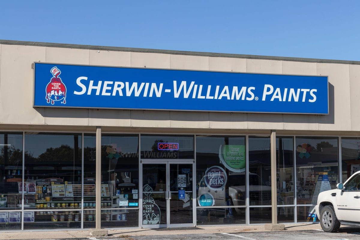 A Sherwin Williams paint store