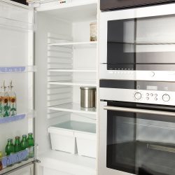 An opened refrigerator, Fridge Buzzing Stops When Door Open - Is This Ok?