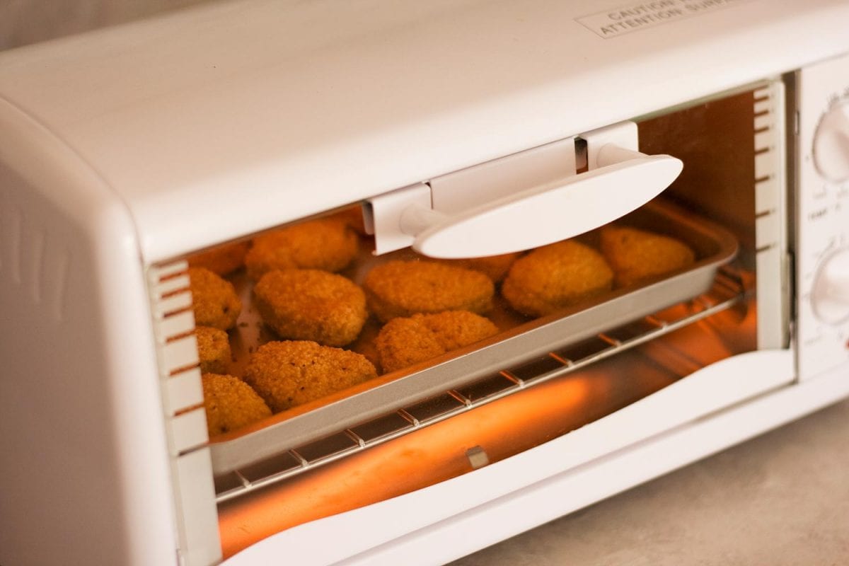 Chicken Nuggets in a toaster oven