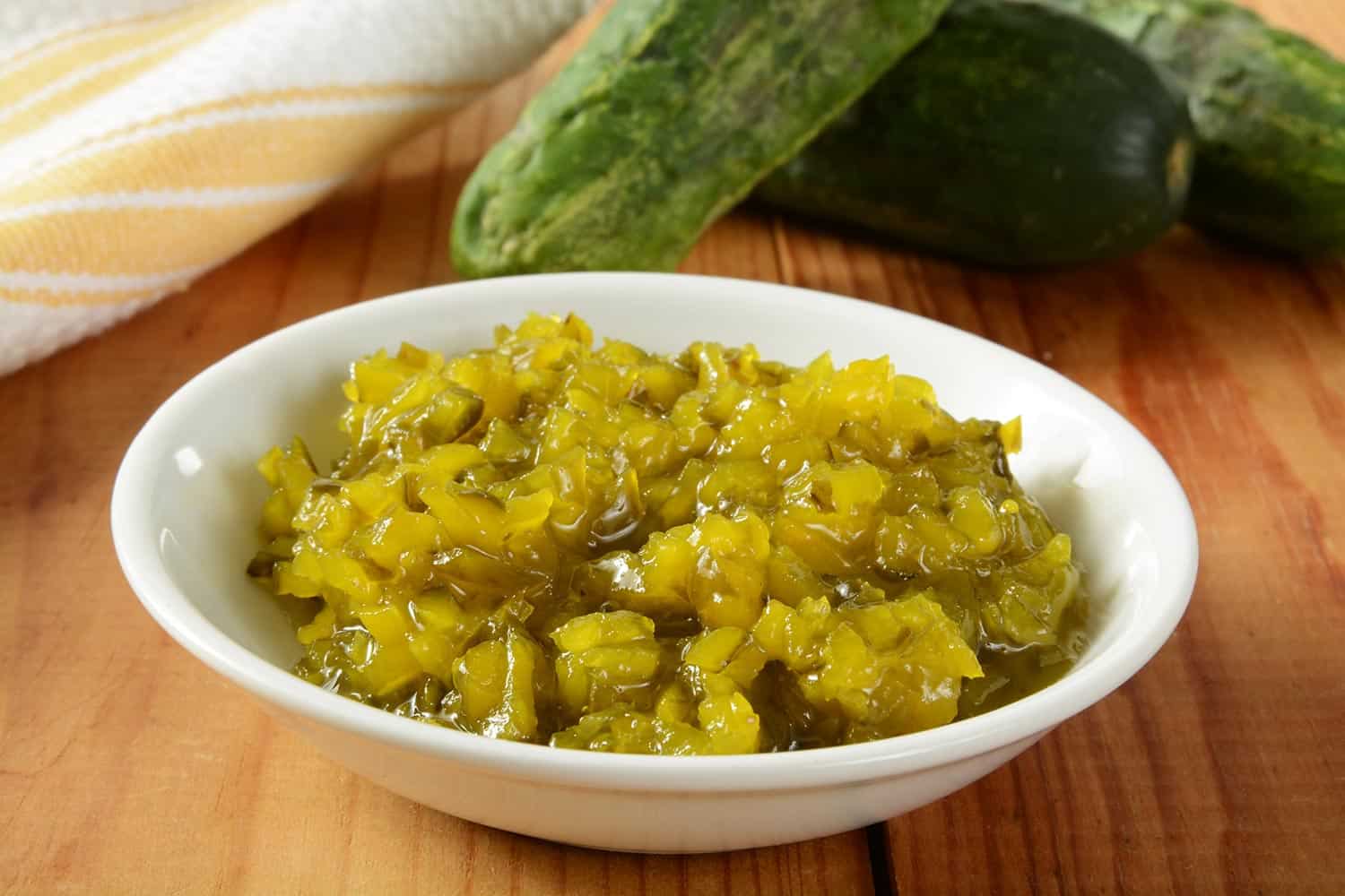 Relish and cucumbers
