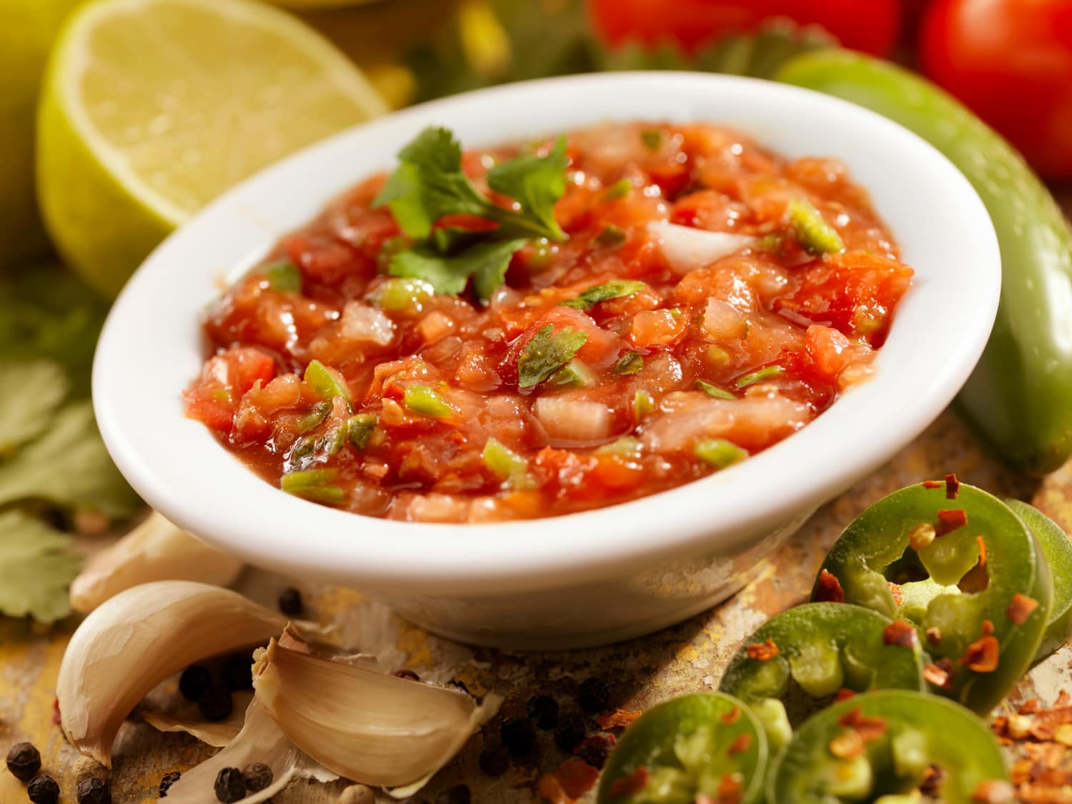 Salsa with all It's Ingredients