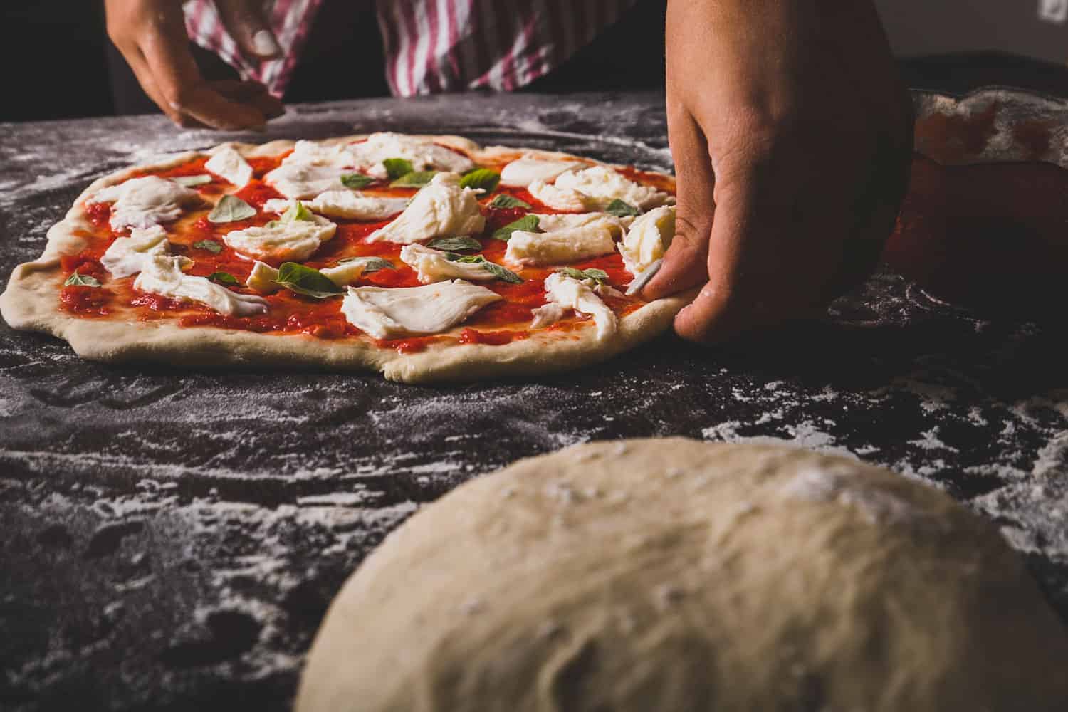 Yummy Pizza and dough perfectly combined