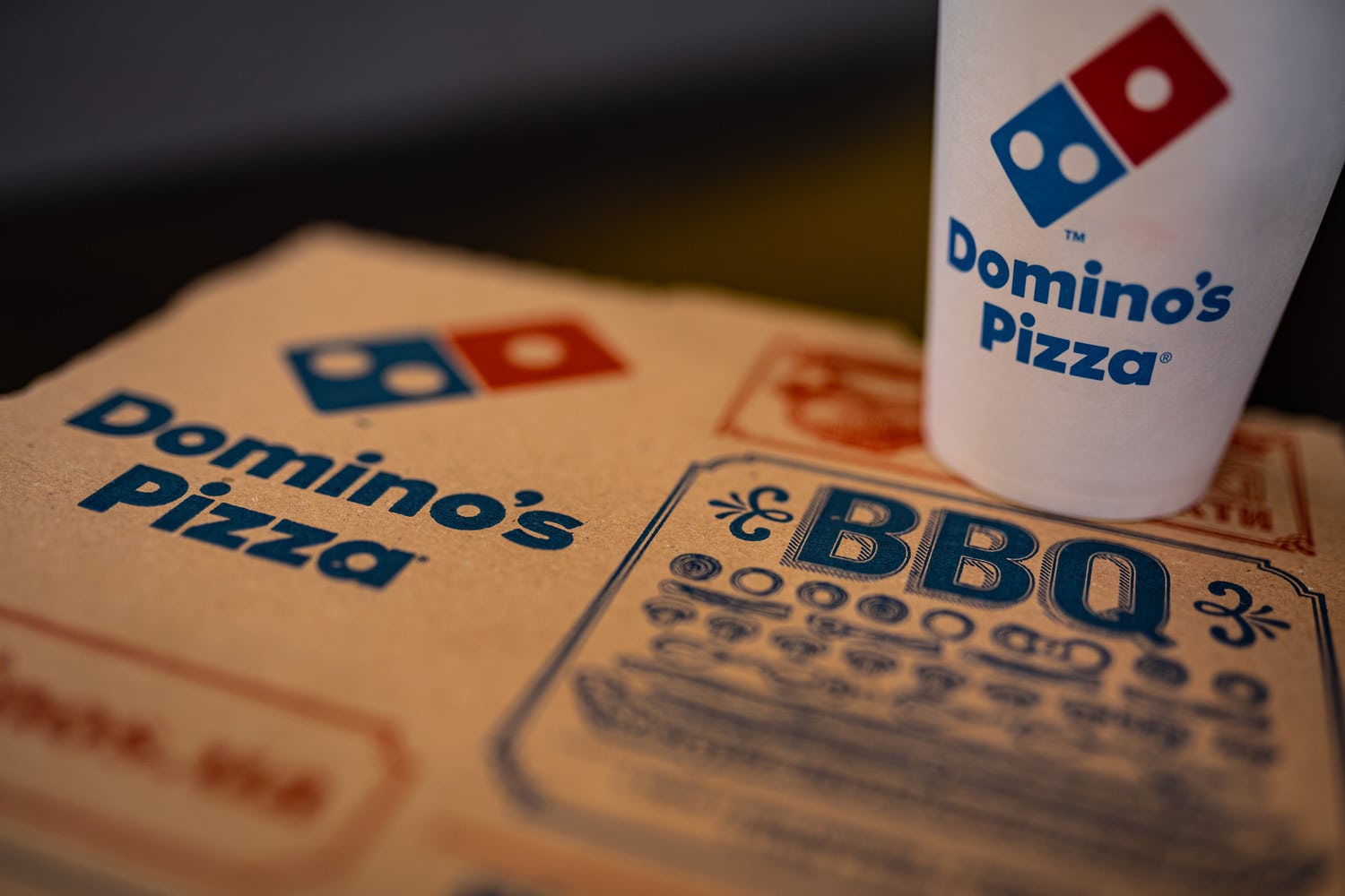 Domino's Pizza Box detail. 