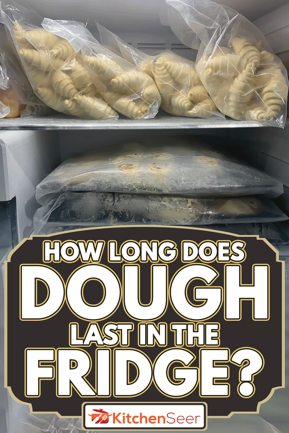 Tray of raw croissant dough in the fridge, How Long Does Dough Last In The Fridge?