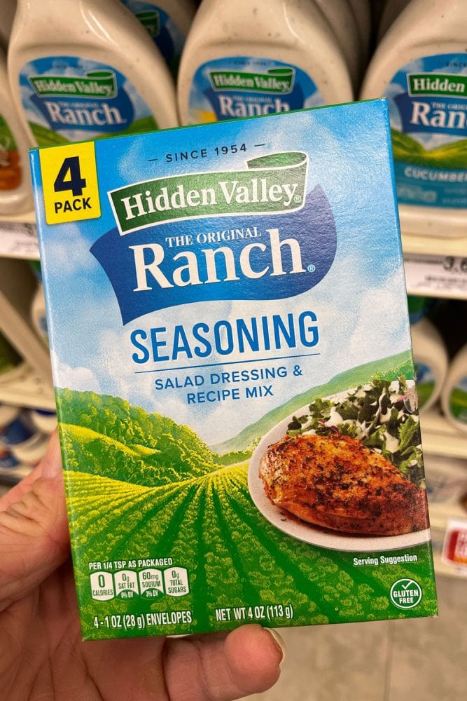 A box of Ranch seasoning