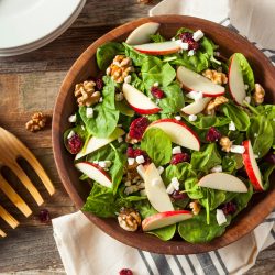 A delicious salad comprising of brussel sprouts, sesame seeds and sliced apples, What Oil and Vinegar to Use for Salad Dressing?