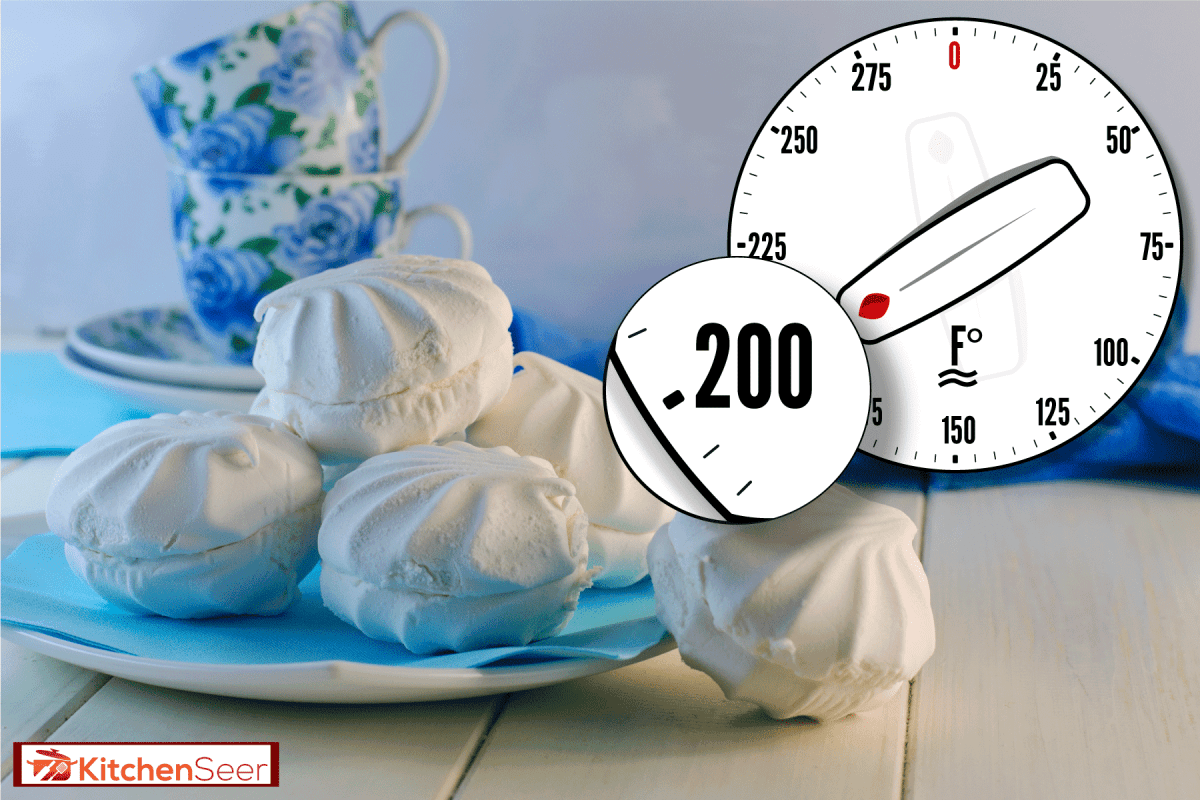 A small plate filled with delicious meringue, At What Temperature To Bake Meringue?