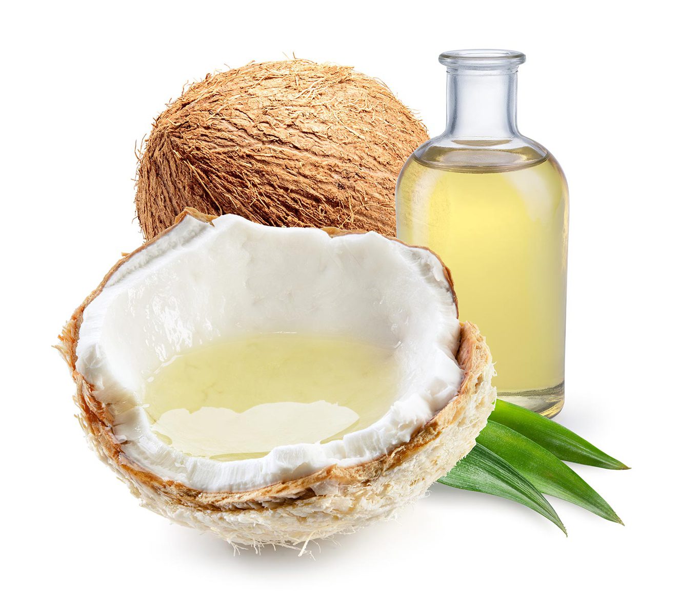 Coconut oil with fresh nut