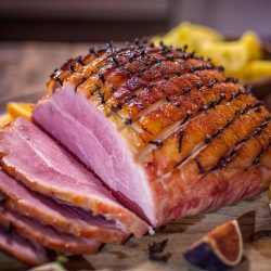 Glazed a holiday ham with cloves served for dinner, Should You Cover A Ham When Baking