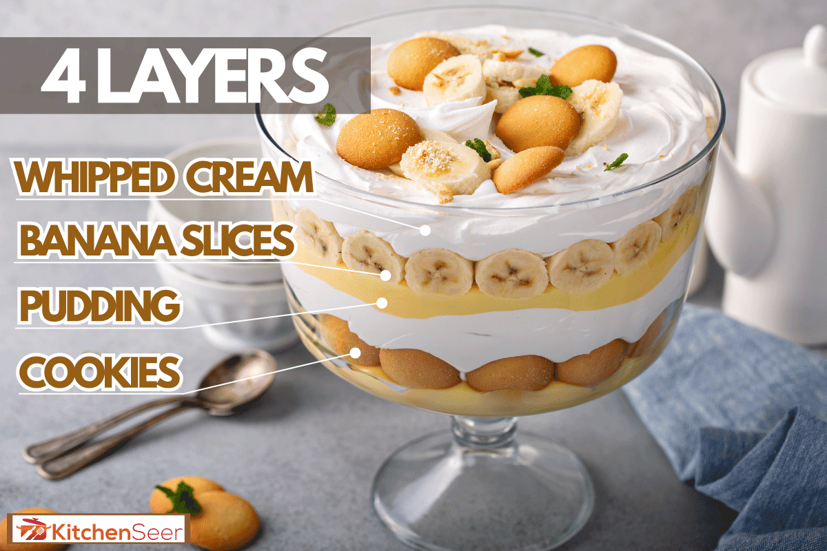 Banana pudding and its delicious topping of a cookie bread, How Many Layers in Banana Pudding?