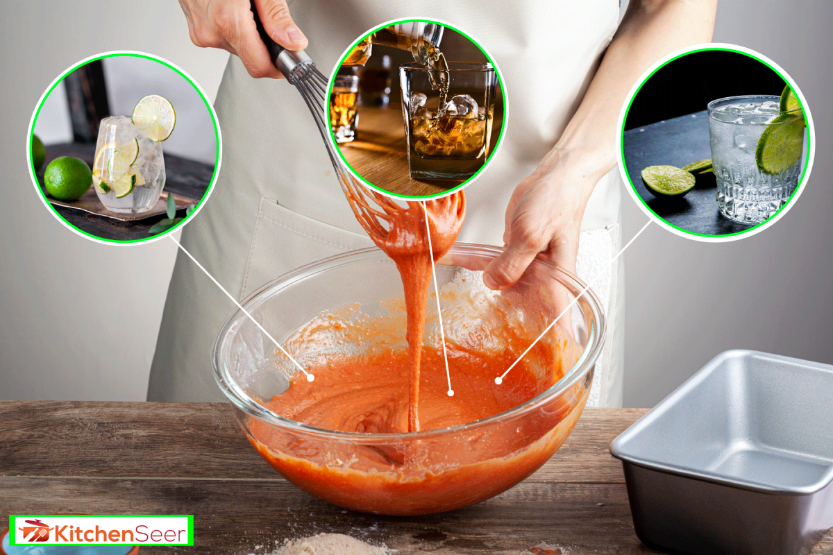 Man mixing orange food coloring in a glass mixing bowl, How To Thin Gel Food Coloring