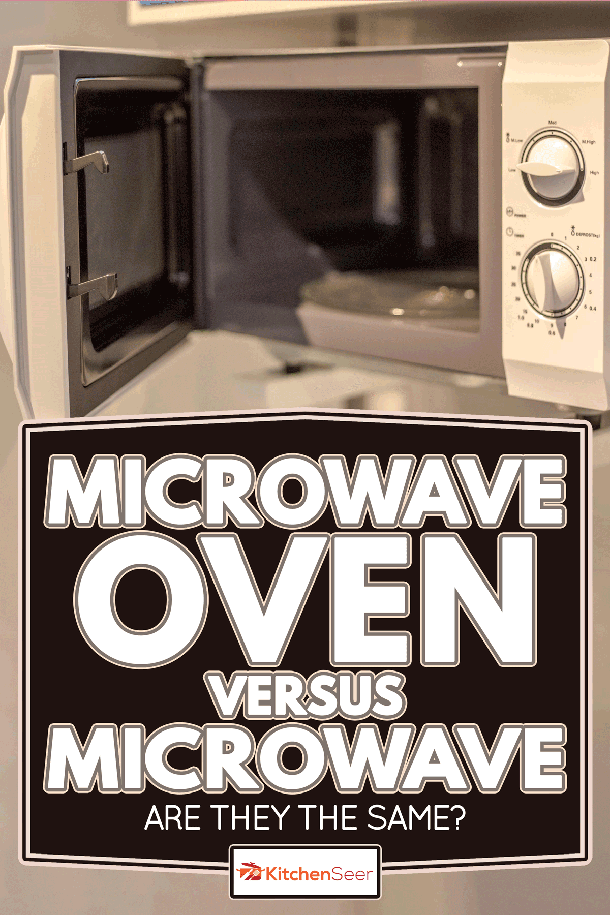 Empty microwave oven with door open, Microwave Oven Vs. Microwave: Are They The Same?