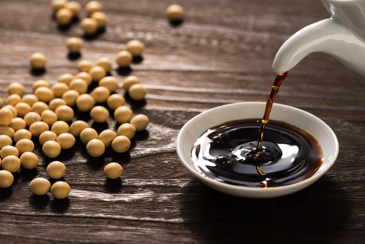 Soy sauce is a traditional fermented seasonings