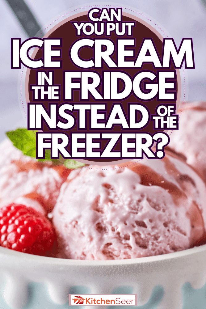 Two bowls of strawberry ice cream, Can You Put Ice Cream in the Fridge instead of the Freezer?
