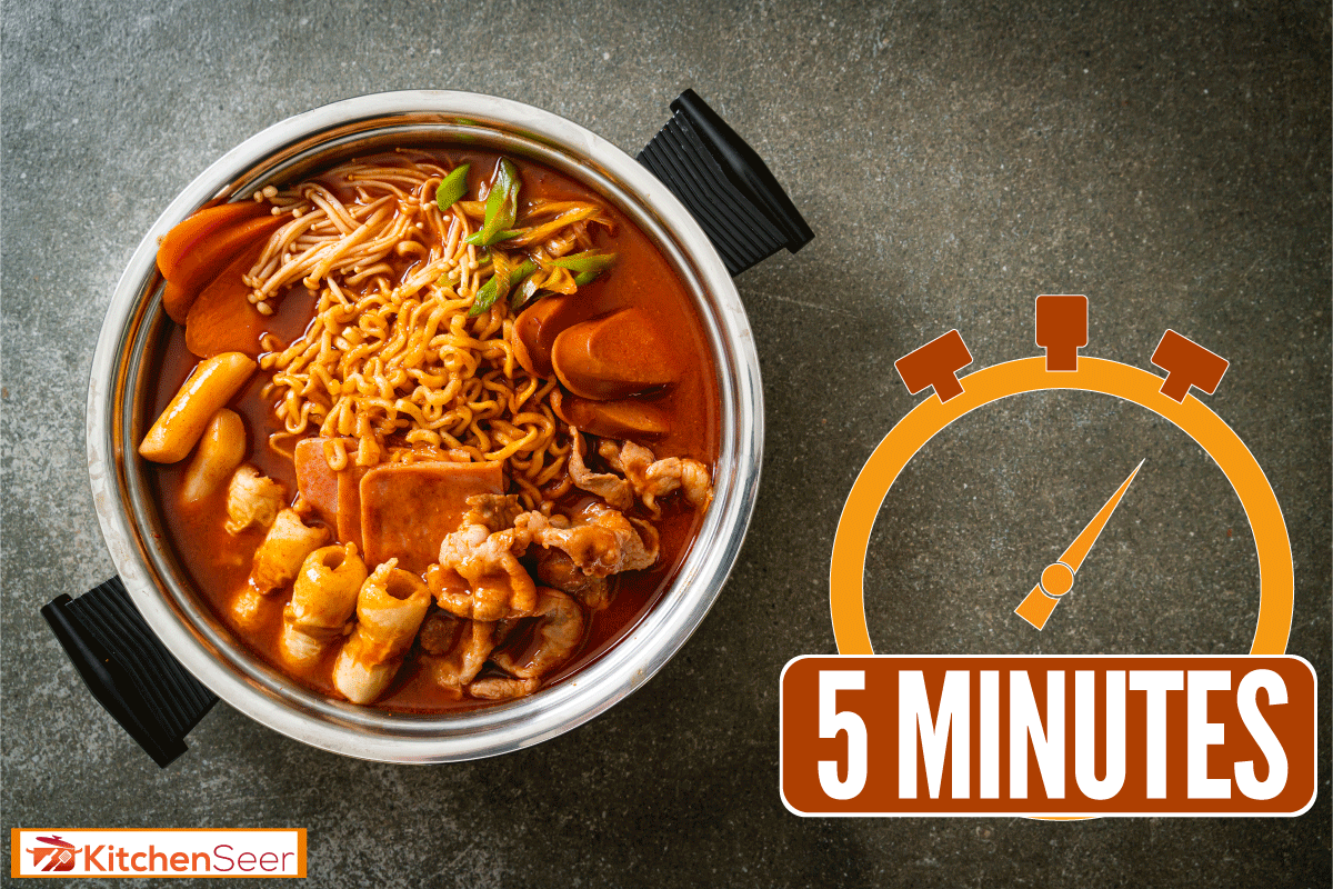 It is loaded with Kimchi, spam, sausages, ramen noodles and much more - popular Korean hot pot food style, How Long To Cook Pasta In Instant Pot?