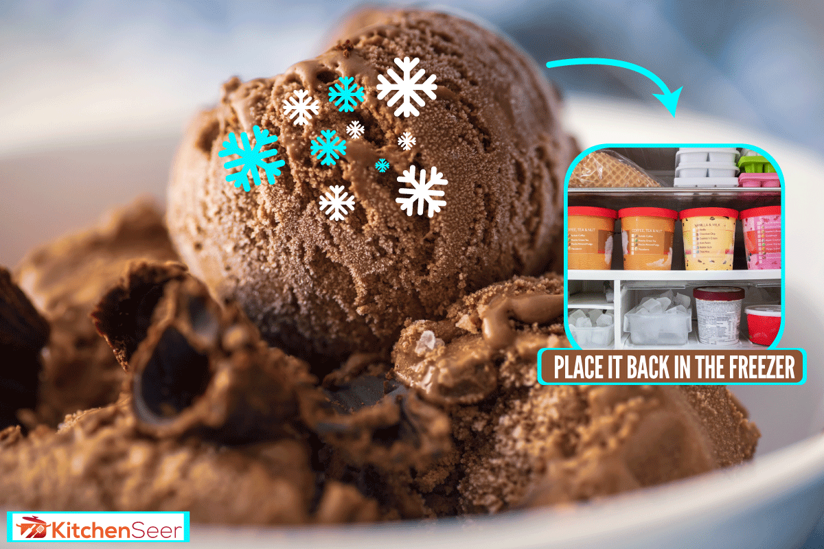 Chocolate Ice Cream, Ice Cream Soft In Freezer But Everything Else Frozen? Here's What To Do