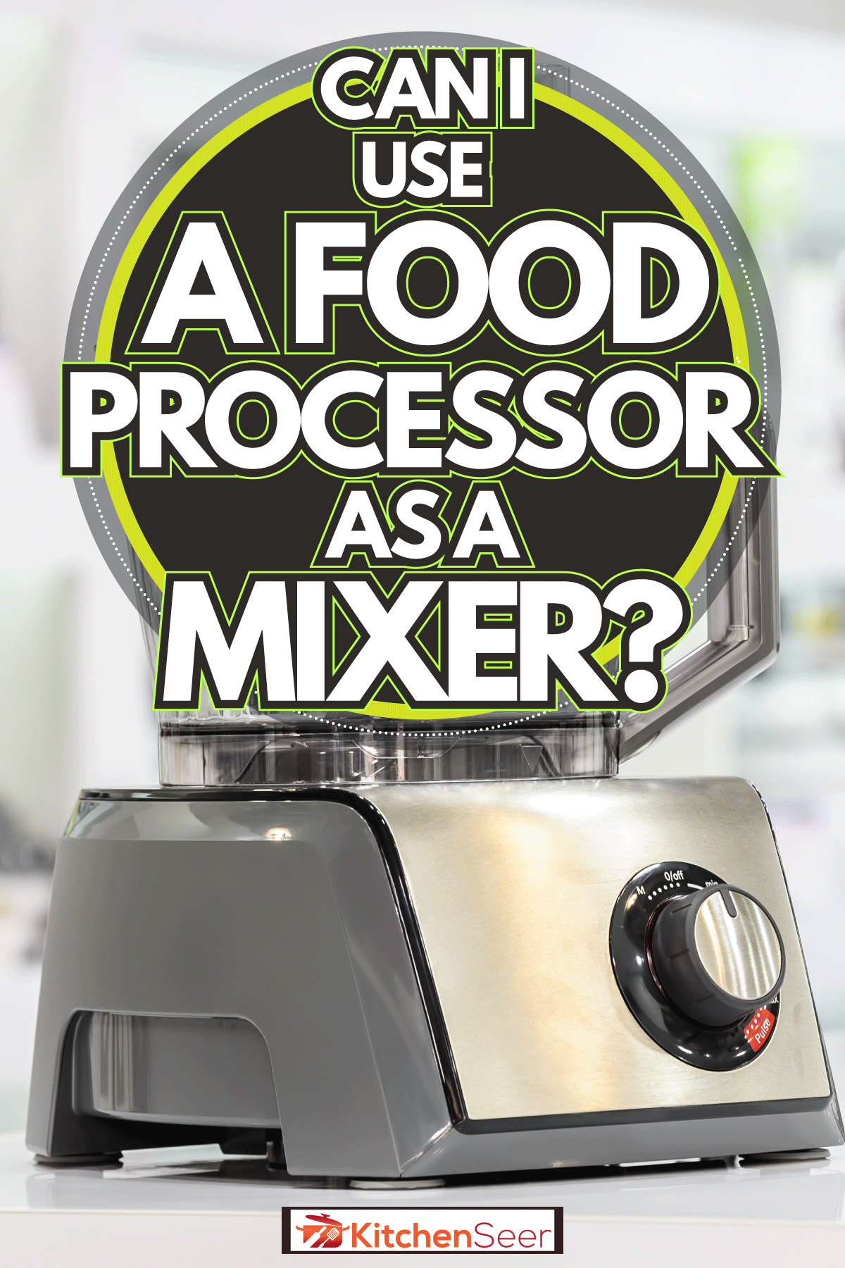 single electric food processor at retail store shelf, Can I Use A Food Processor As A Mixer?