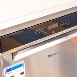 A Whirlpool dishwasher in the store, How Long Does A Whirlpool Dishwasher Last?
