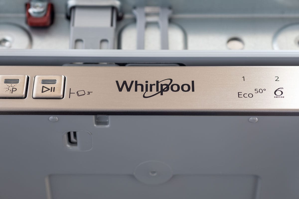 A Whirlpool dishwasher