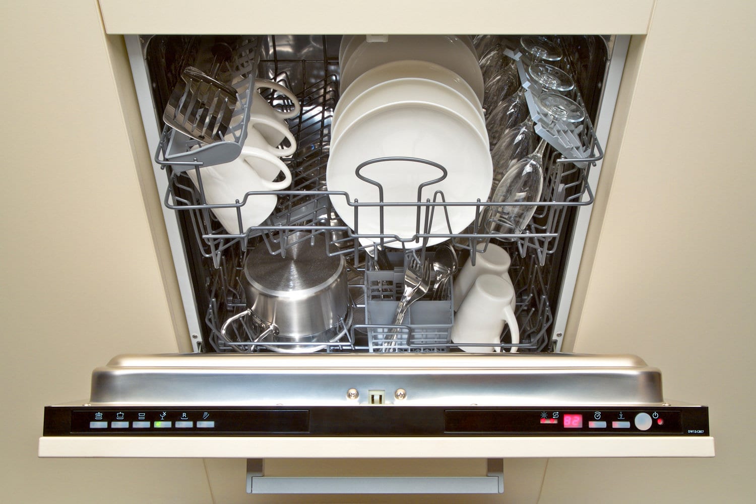Open dishwasher — Photo