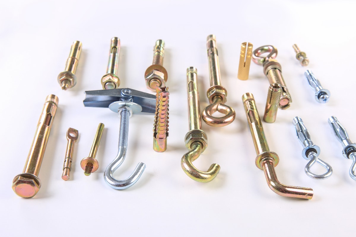 Various metal fixing anchors