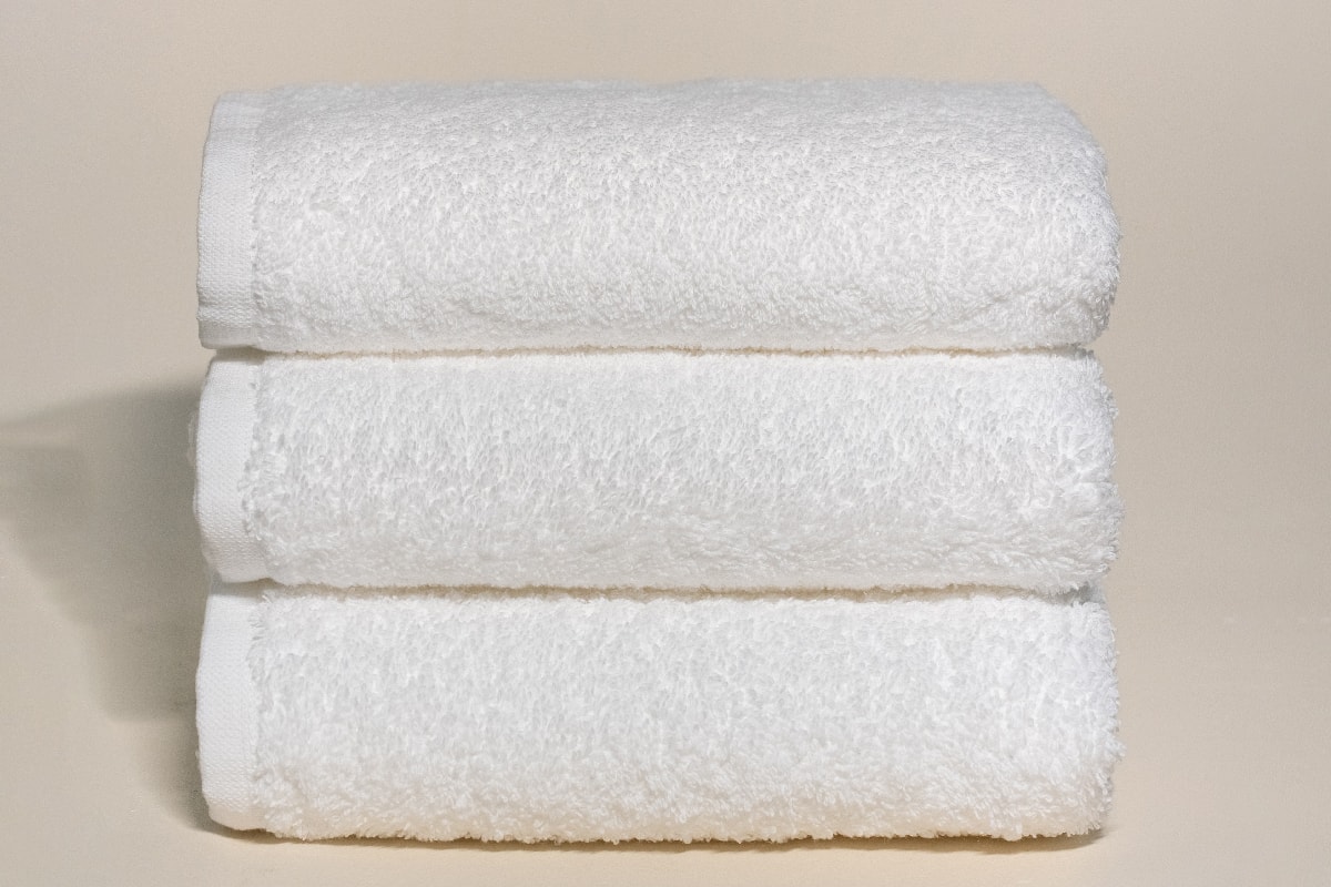 Stack of clean soft towels