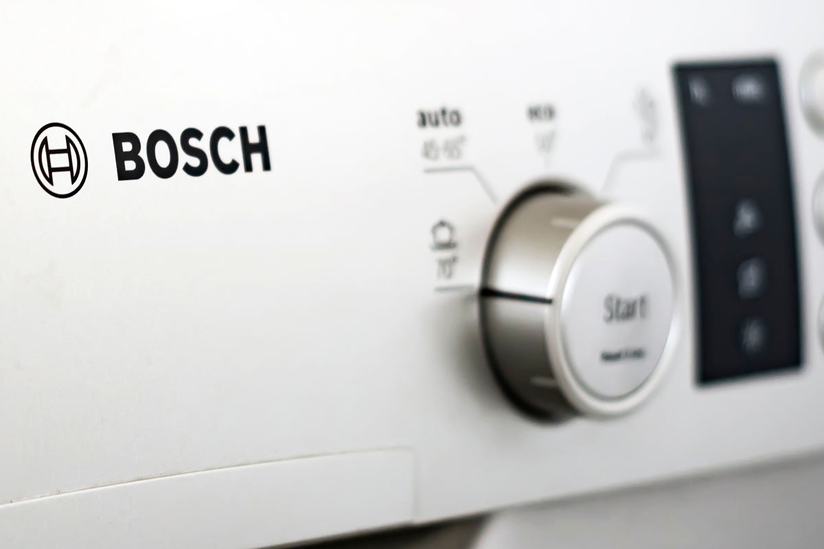 bosch dishwasher white colored silver knob