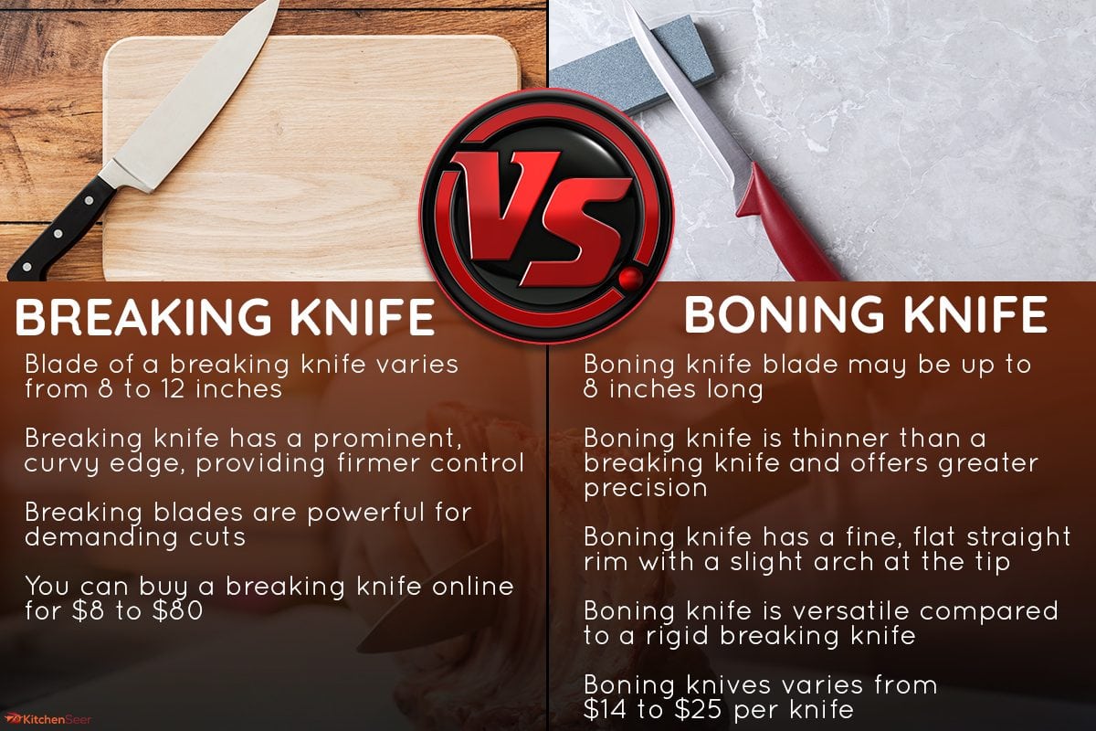 A comparison between breaking knife and boning knife, Breaking Knife & Boning Knife: What Is The Difference?
