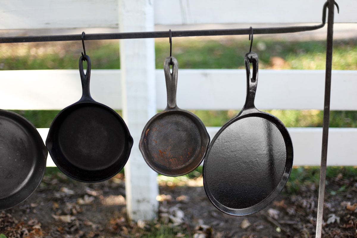 Cast iron skittlets displayed for sale