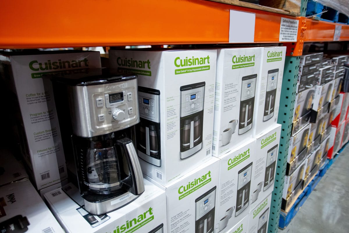 Cuisinart Coffee Maker on the display of the mall