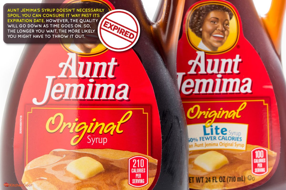Aunt Jemima Brand Original and Lite Syrup, Does Aunt Jemima Syrup Go Bad? [Here's What You Need To Know!]