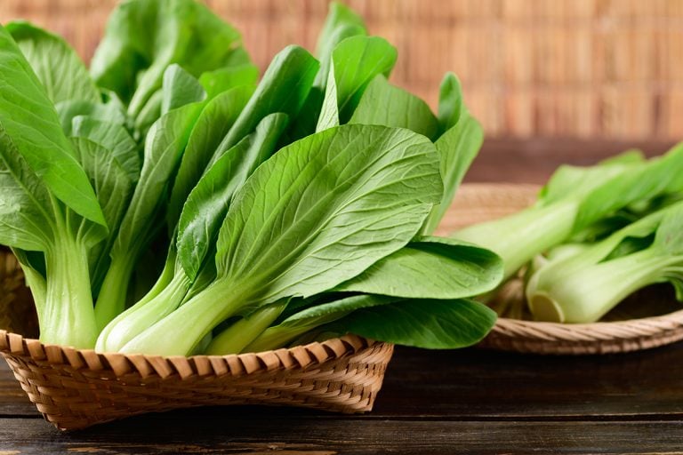 A fresh bok choy in bamboo basket, How To Cook With Bok Choy [16 Easy Recipes To Get You Started!]