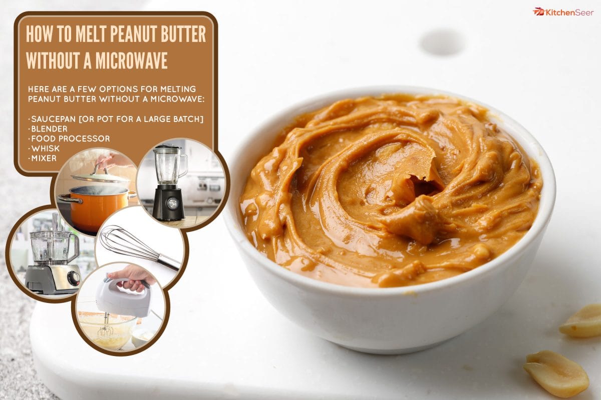 peanut-butter-white-saucer-on-board, How To Melt Peanut Butter Without A Microwave