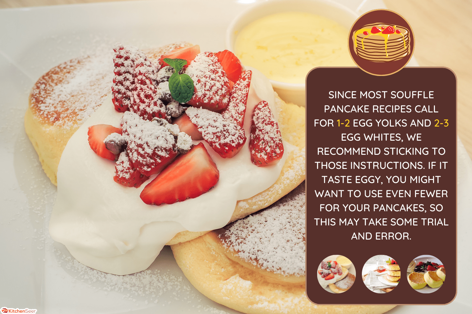 Strawberry Cheese Souffle Pancakes with Fondue - Do Souffle Pancakes Taste Eggy What Is Normal