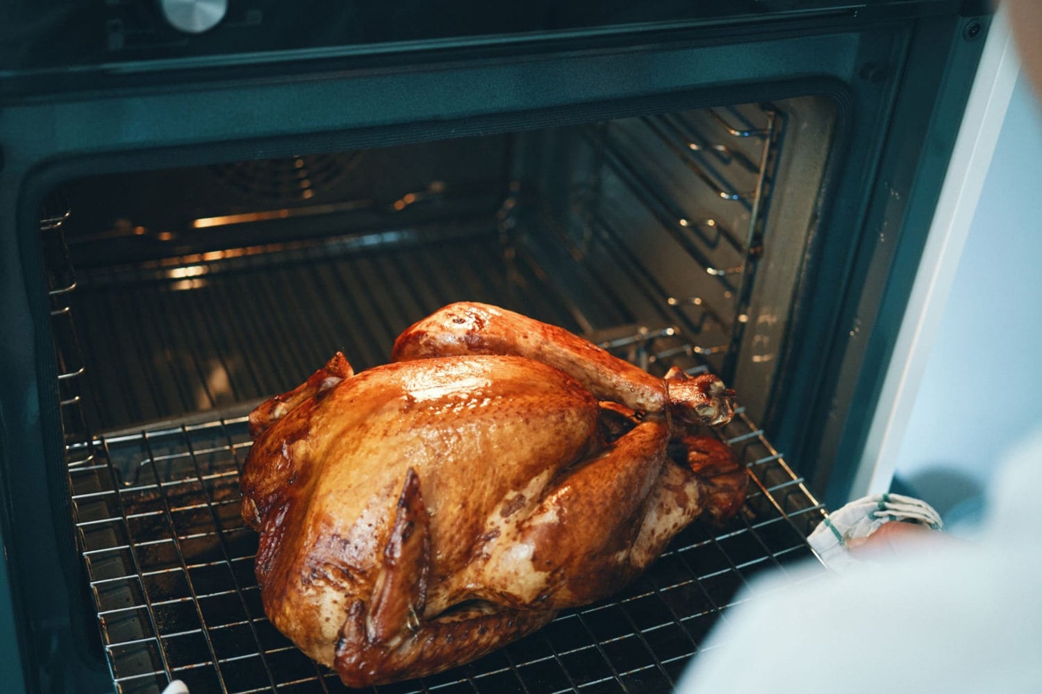Preparing Stuffed Turkey for Thanksgiving Holidays 