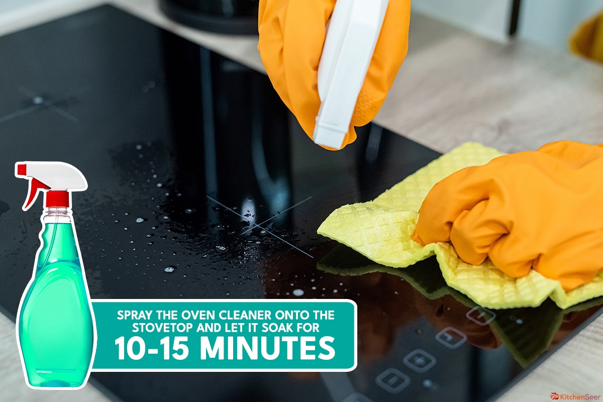 Spraying oven cleaner onto the stovetop in kitchen, Can You Use Oven Cleaner On A Stove Top?