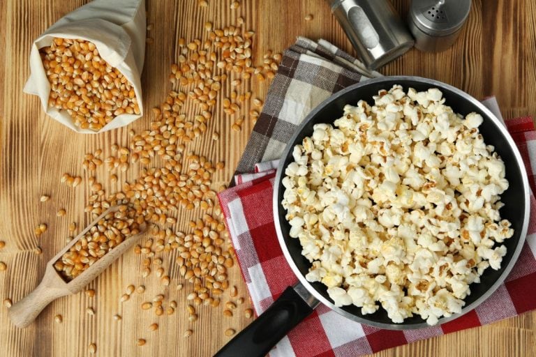 Bagged popcorn is intended for microwave use only, not an air fryer.